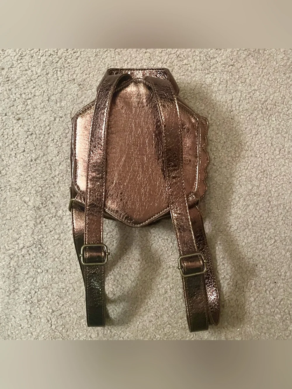 Current Mood Dolls Kill Gold Hexagon Lenticular Fairy Fantasy Mini Backpack